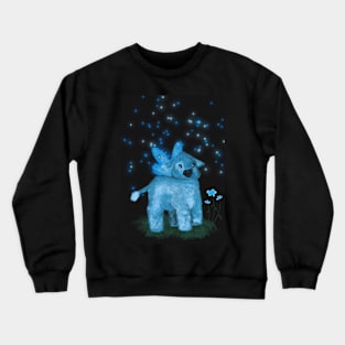 Blue fairy cow Crewneck Sweatshirt